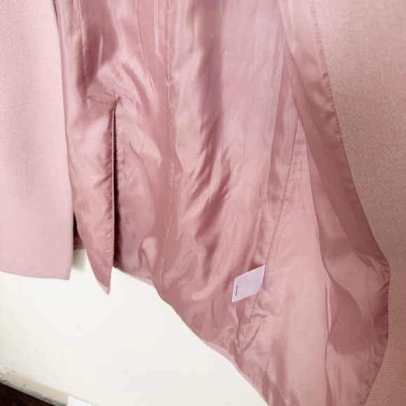 Women's Pink Wool Blend Coat - Picture 9 of 16